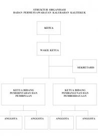 STRUKTUR ORGANISASI BADAN PERMUSYAWARATAN KALURAHAN